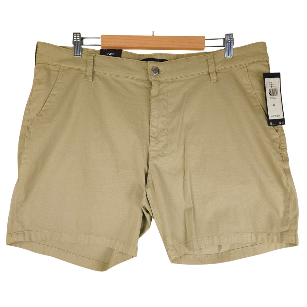 Mavi Nate Tailored Chino Shorts Mens 40 Green Twill Stretch M0410096-83333 NEW